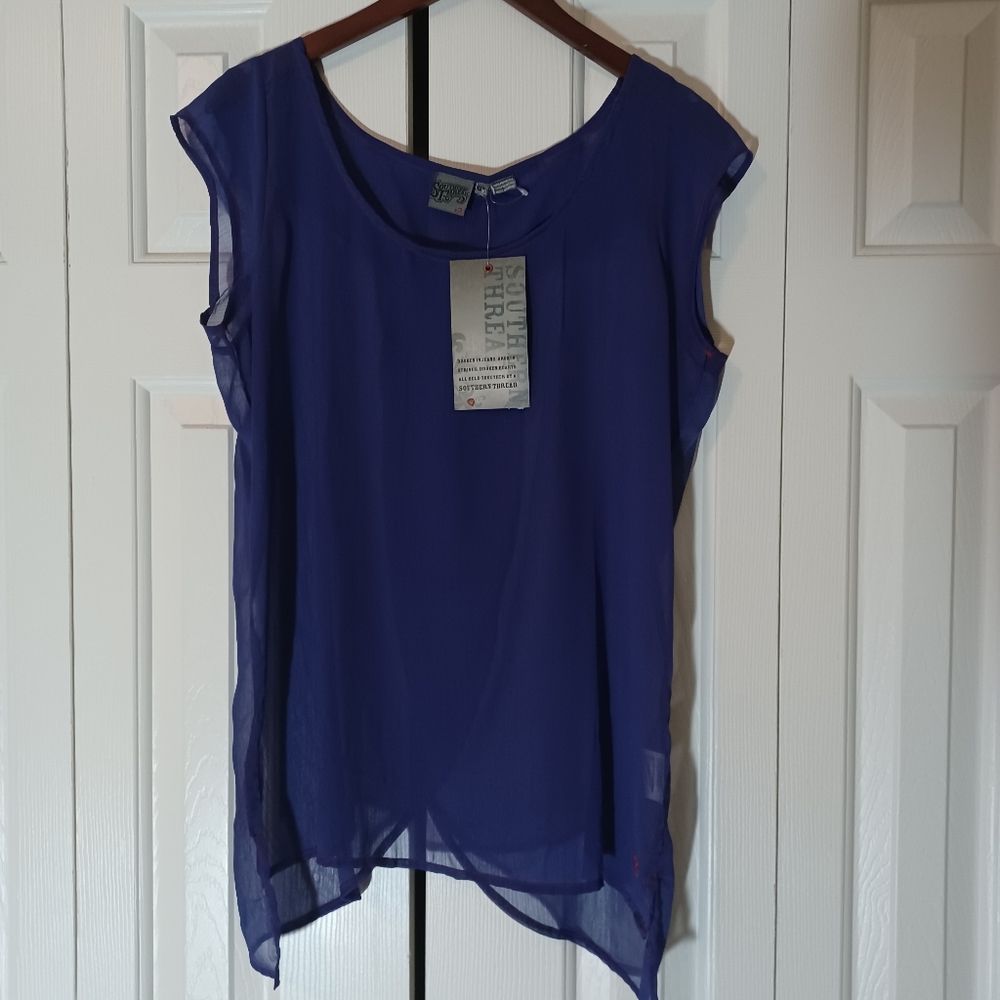 NWT Southern Thread XL Sheer  Overshirt